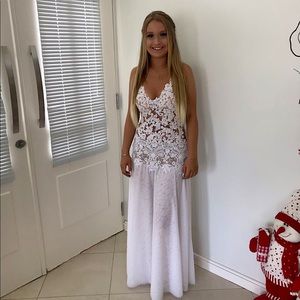 White long dress